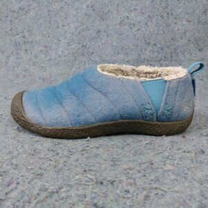 Keen Howser II Womens Size 6 Slip On Shoes Lined Blue Clog Slippers Felt